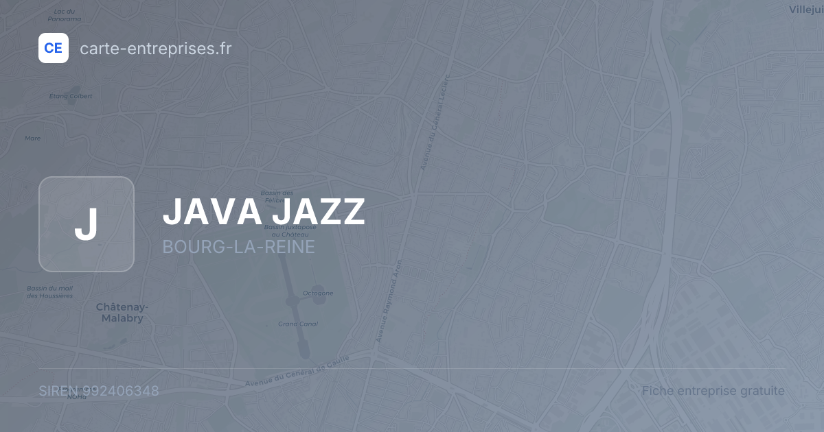 JAVA JAZZ — 992406348 — fiche entreprise