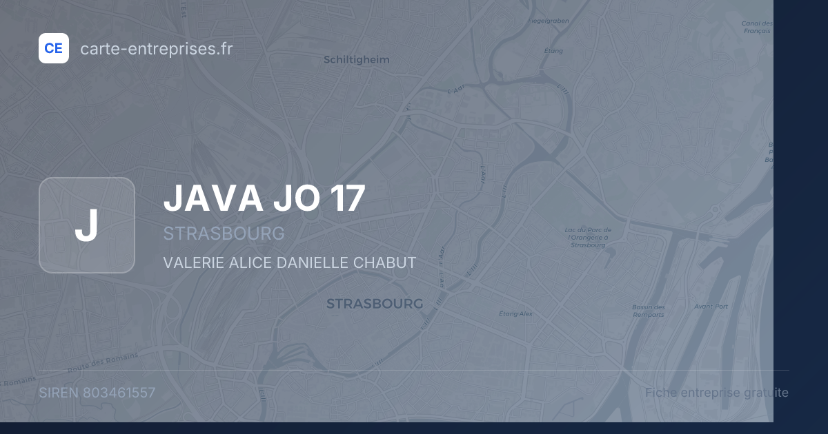 JAVA JO 17 — 803461557 — fiche entreprise