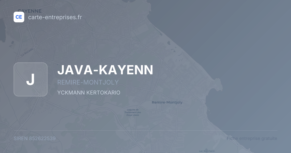 JAVA-KAYENN — 852622539 — fiche entreprise