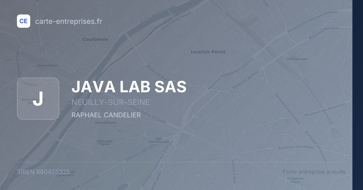 JAVA LAB SAS — 880426325 — fiche entreprise