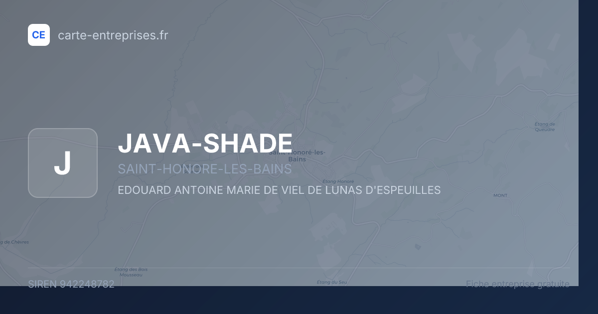 JAVA-SHADE — 942248782 — fiche entreprise