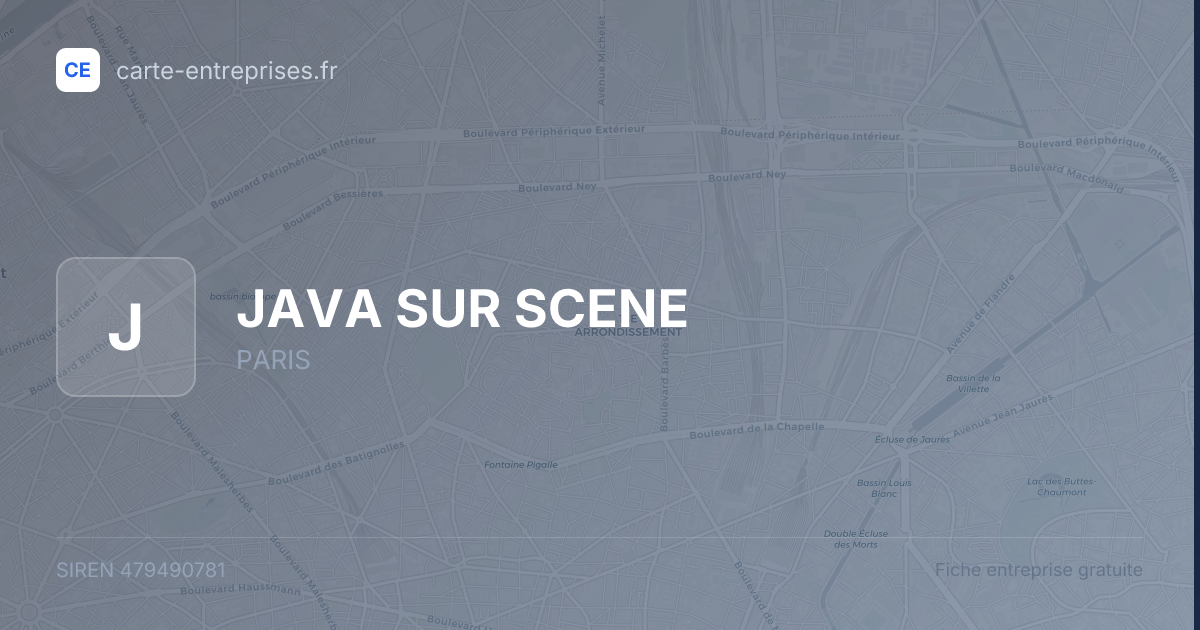 JAVA SUR SCENE — 479490781 — fiche entreprise