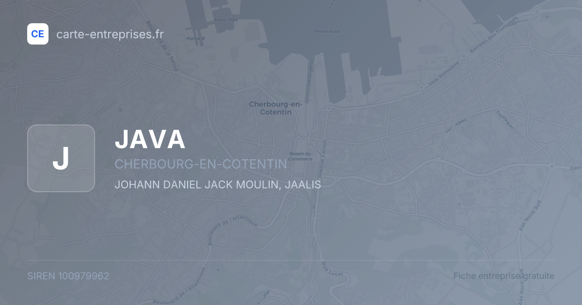 JAVA — 100979962 — fiche entreprise
