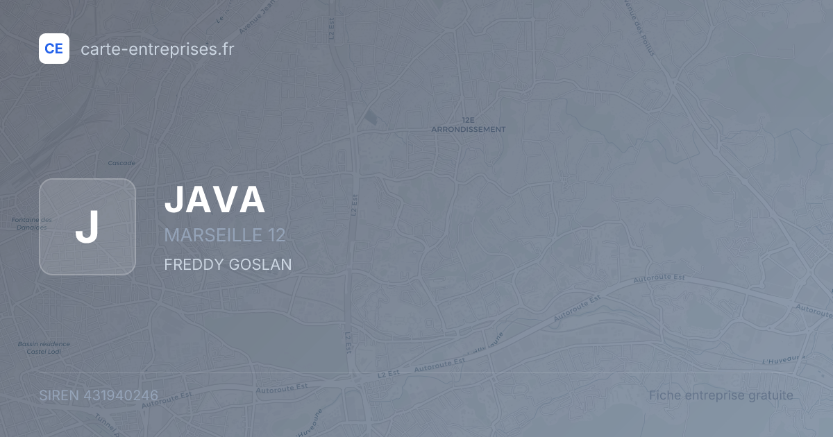 JAVA — 431940246 — fiche entreprise
