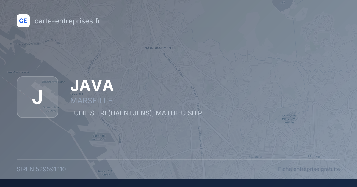 JAVA — 529591810 — fiche entreprise