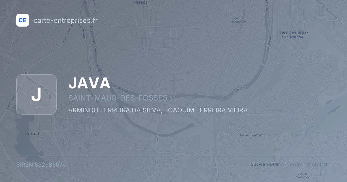 JAVA — 532685674 — fiche entreprise