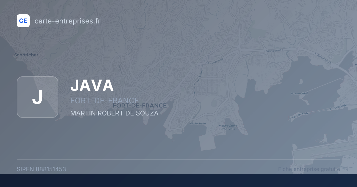 JAVA — 888151453 — fiche entreprise