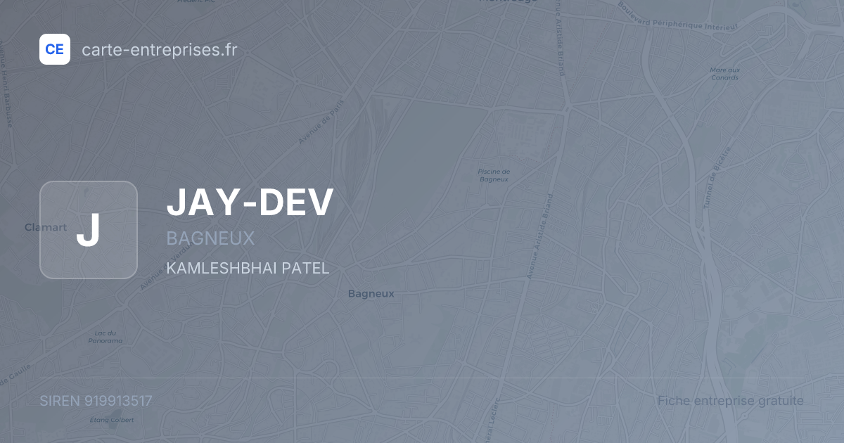 JAY-DEV — 919913517 — fiche entreprise