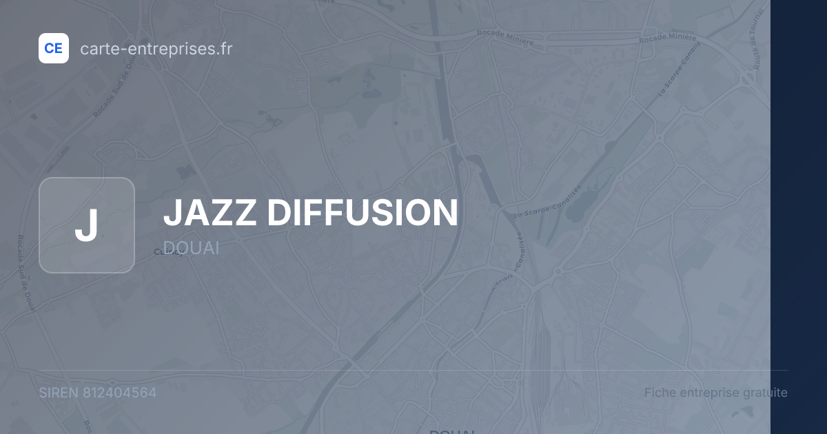 JAZZ  DIFFUSION — 812404564 — fiche entreprise