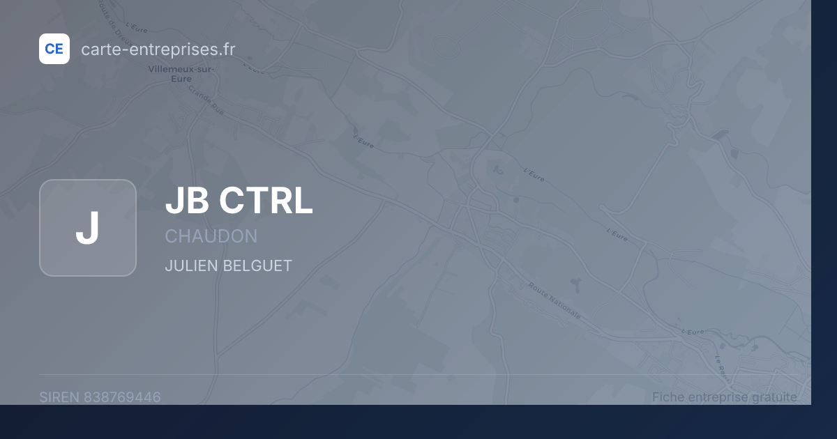 JB CTRL — 838769446 — fiche entreprise