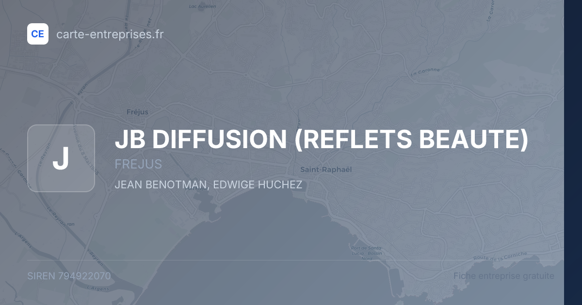 JB DIFFUSION (REFLETS BEAUTE) — 794922070 — fiche entreprise