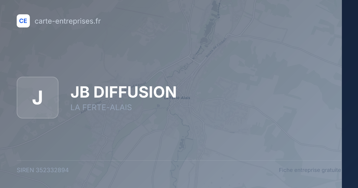 JB DIFFUSION — 352332894 — fiche entreprise