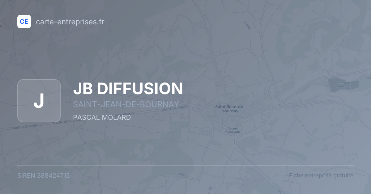 JB DIFFUSION — 388424715 — fiche entreprise
