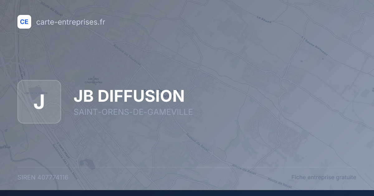JB DIFFUSION — 407774116 — fiche entreprise