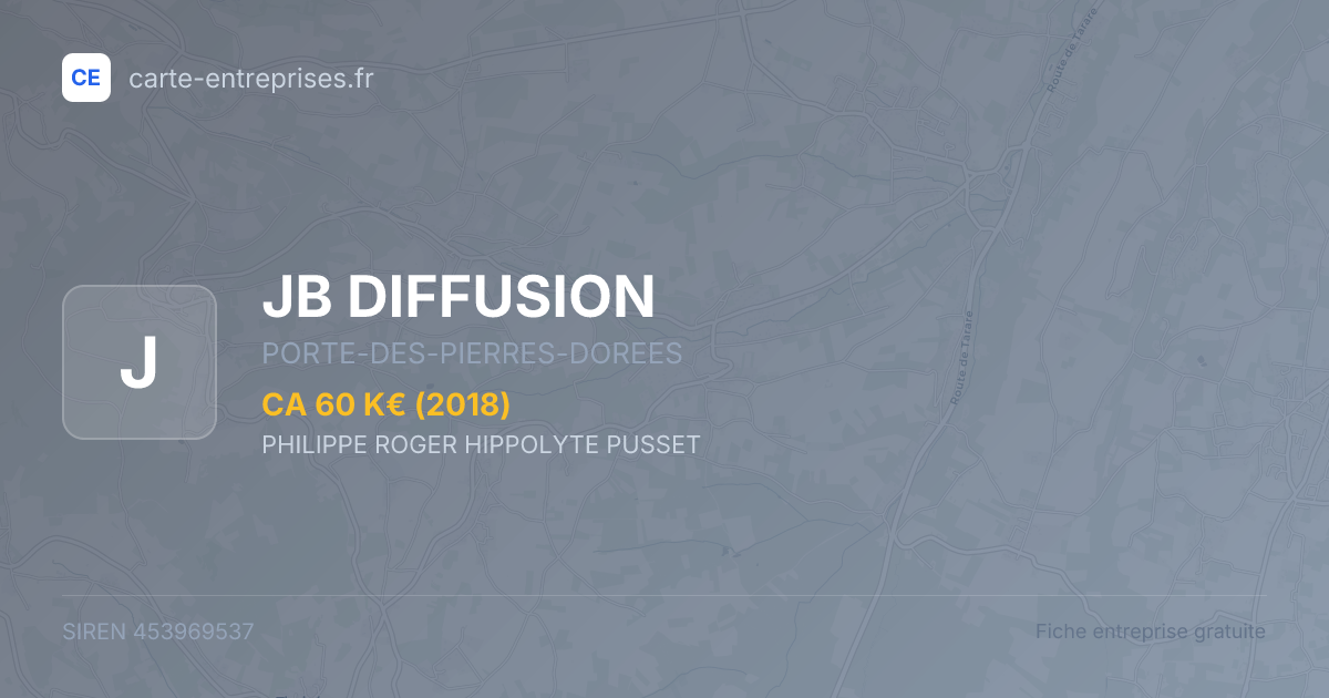 JB DIFFUSION — 453969537 — fiche entreprise