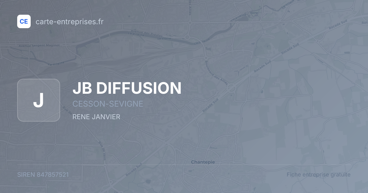 JB DIFFUSION — 847857521 — fiche entreprise