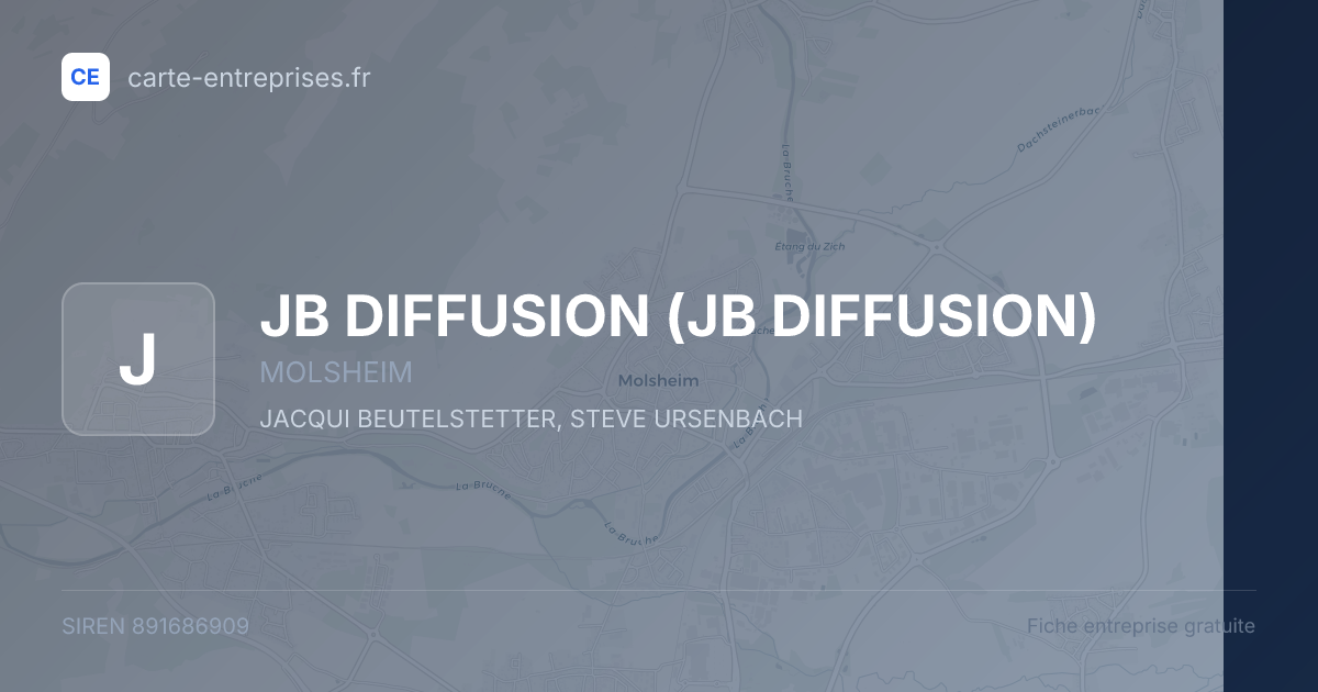 JB DIFFUSION — 891686909 — fiche entreprise
