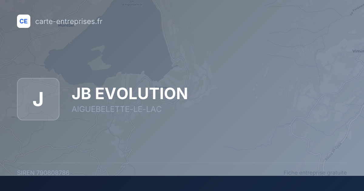 JB EVOLUTION — 790808786 — fiche entreprise