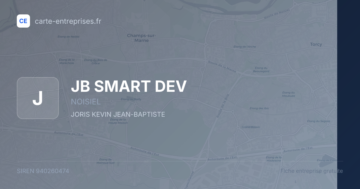 JB SMART DEV — 940260474 — fiche entreprise