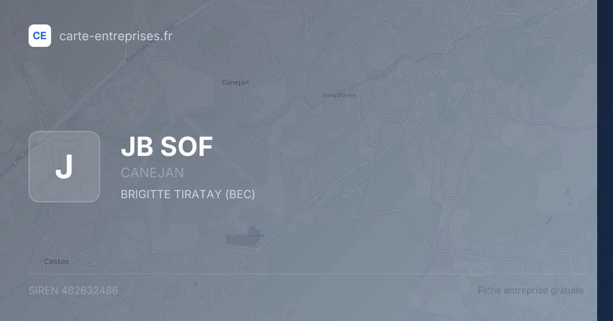 JB SOF — 482632486 — fiche entreprise