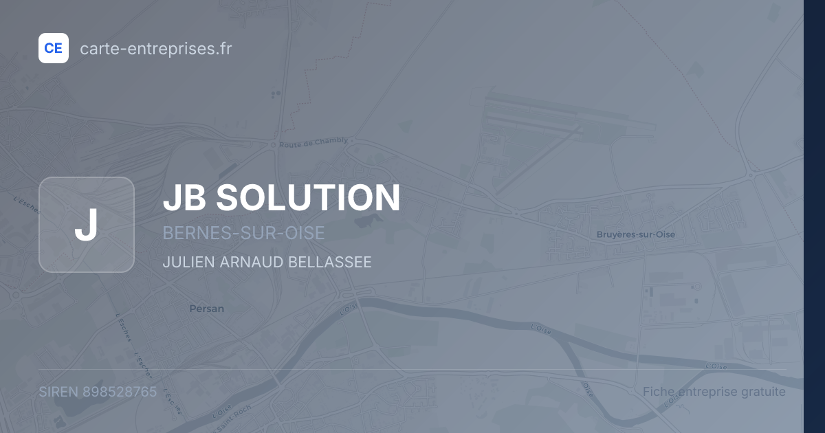 JB SOLUTION — 898528765 — fiche entreprise