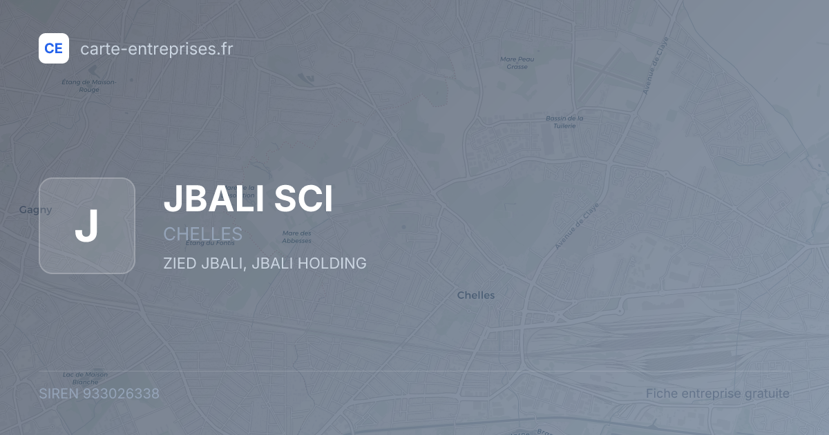 JBALI SCI — 933026338 — fiche entreprise