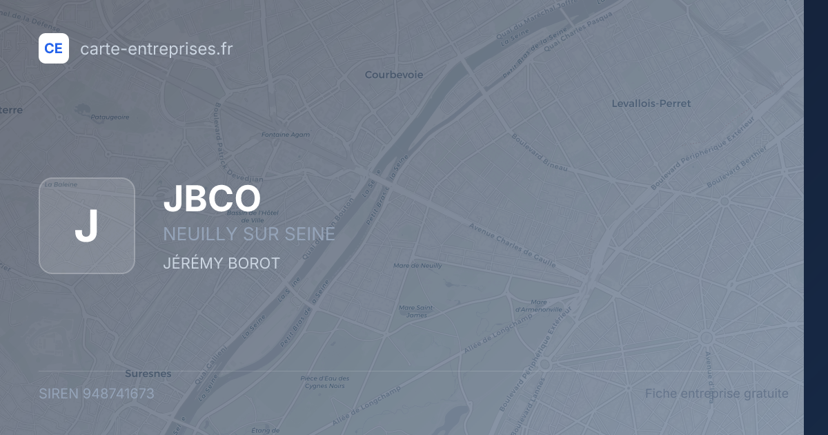 JBCO — 948741673 — fiche entreprise