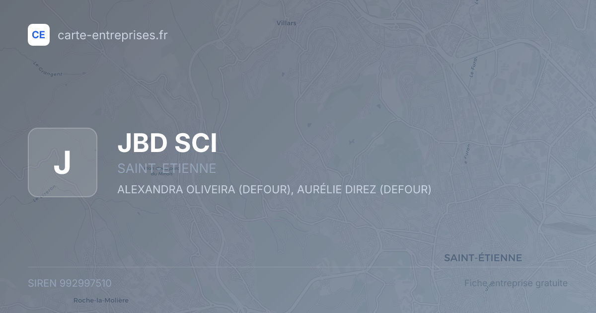 JBD SCI — 992997510 — fiche entreprise