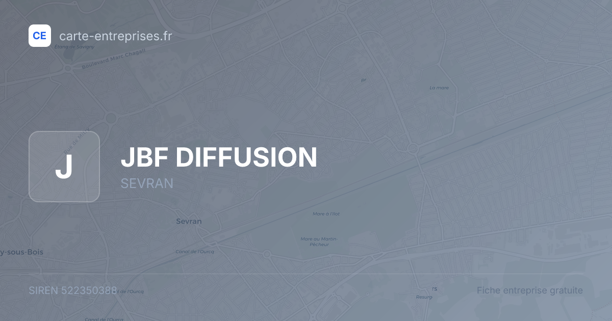 JBF DIFFUSION — 522350388 — fiche entreprise