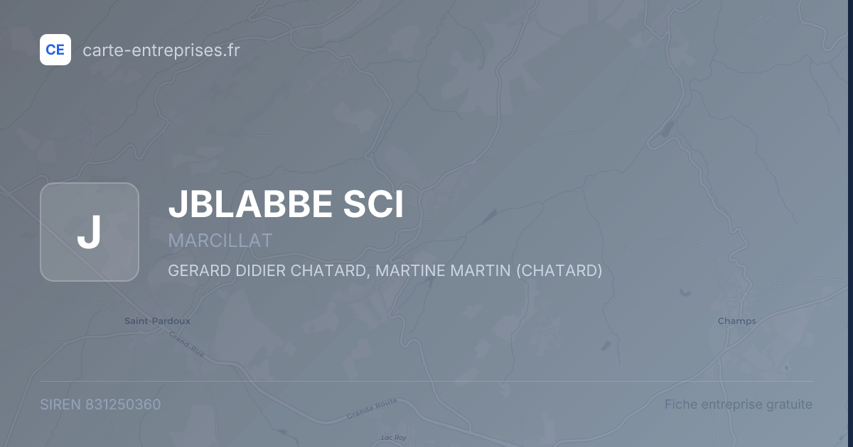 JBLABBE SCI — 831250360 — fiche entreprise
