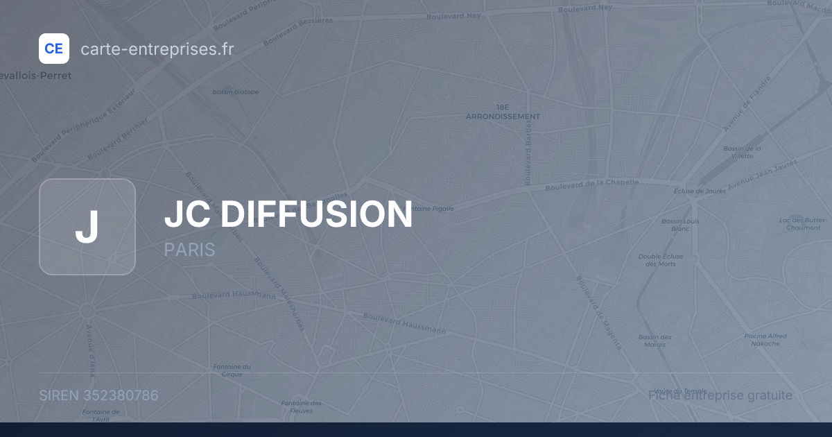 JC DIFFUSION — 352380786 — fiche entreprise