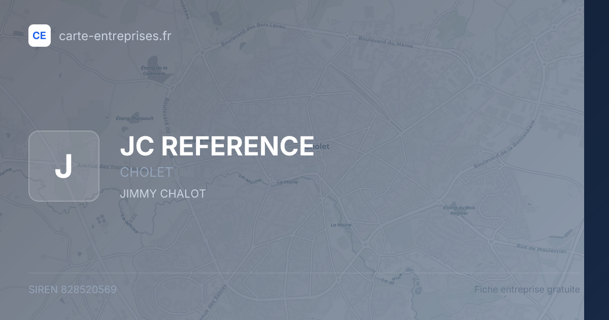 JC REFERENCE — 828520569 — fiche entreprise