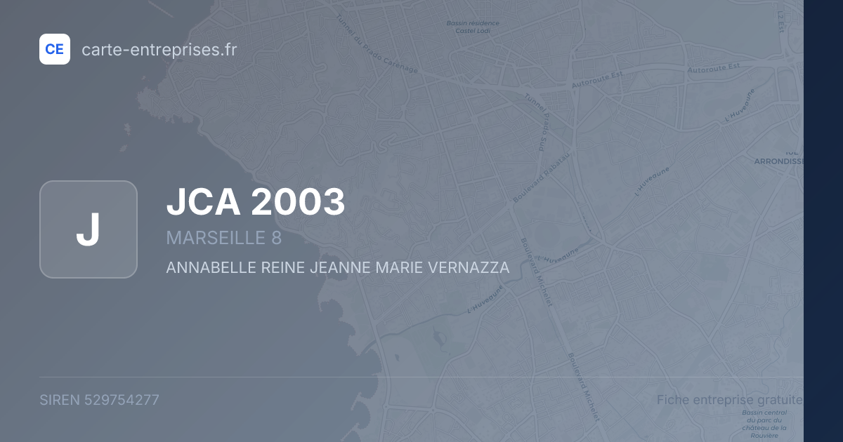 JCA 2003 — 529754277 — fiche entreprise