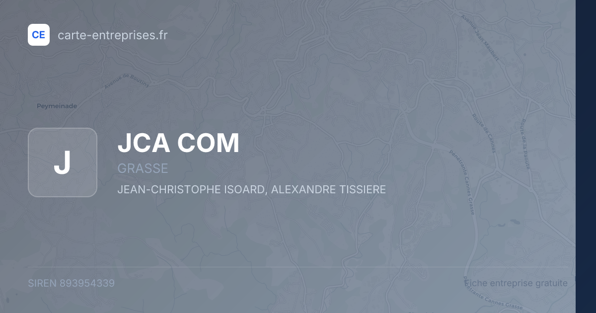 JCA COM — 893954339 — fiche entreprise