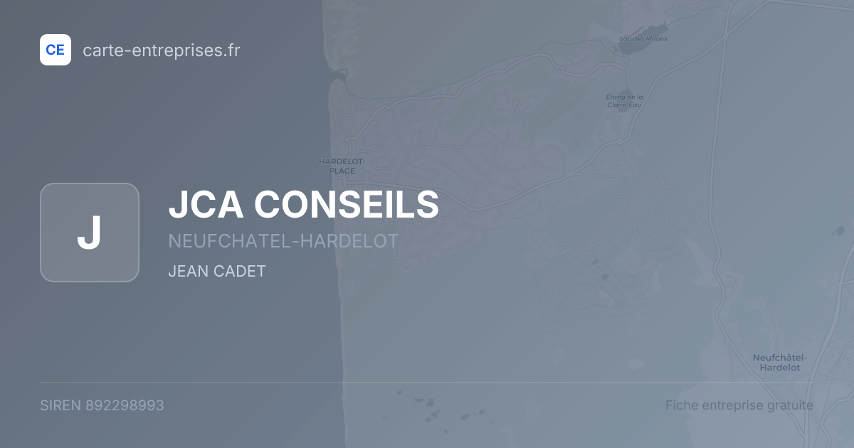 JCA CONSEILS — 892298993 — fiche entreprise