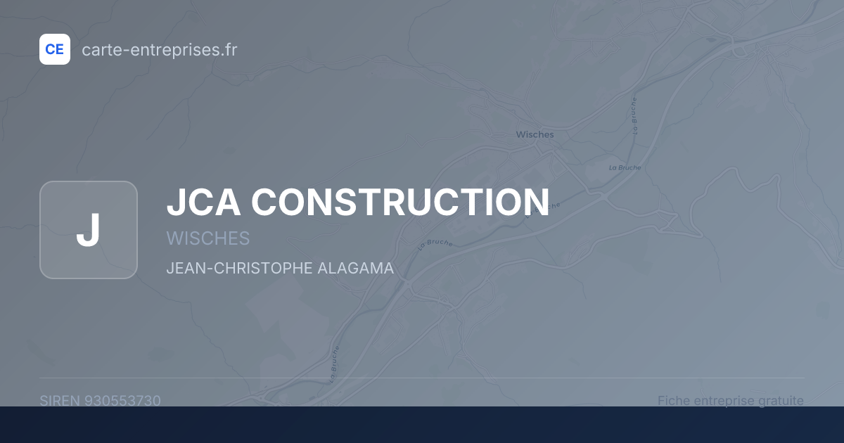 JCA CONSTRUCTION — 930553730 — fiche entreprise