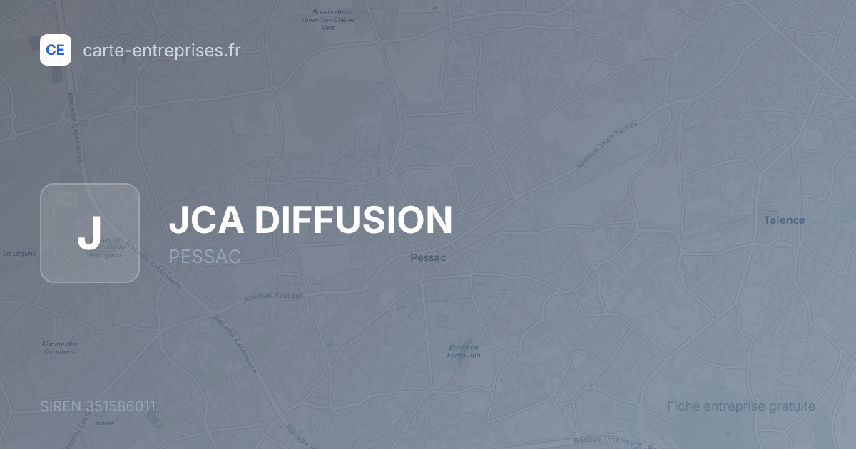 JCA DIFFUSION — 351586011 — fiche entreprise