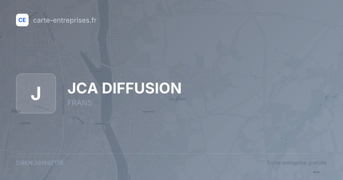 JCA DIFFUSION — 381592138 — fiche entreprise