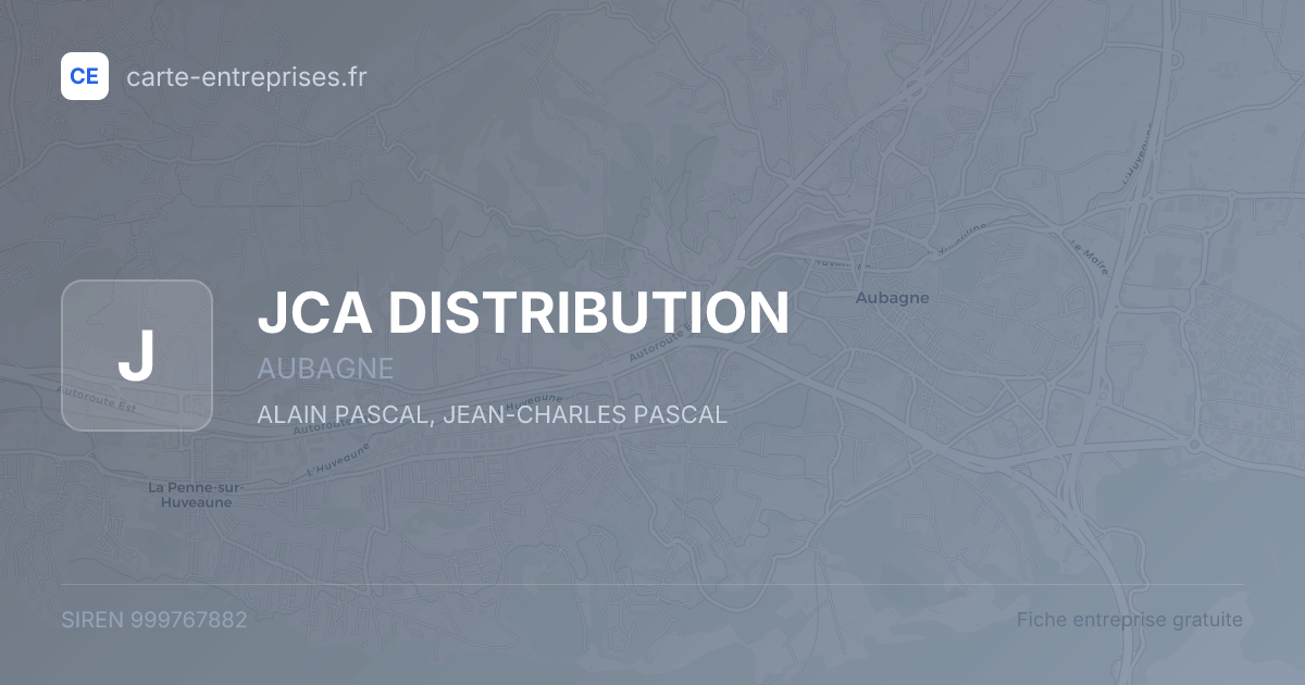 JCA DISTRIBUTION — 999767882 — fiche entreprise