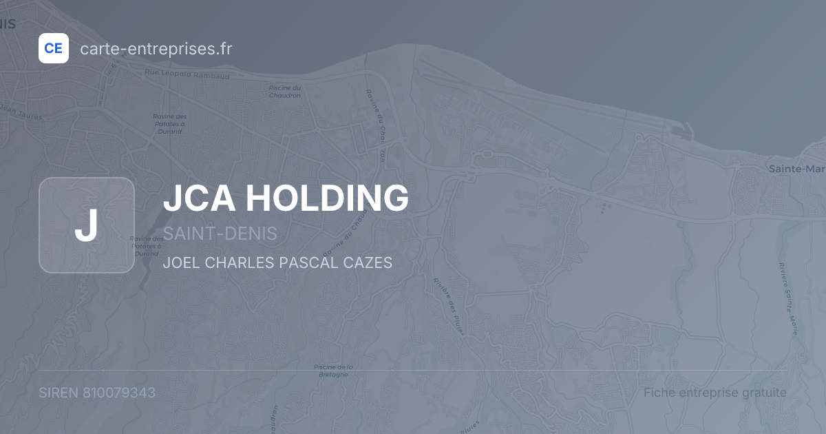JCA HOLDING — 810079343 — fiche entreprise