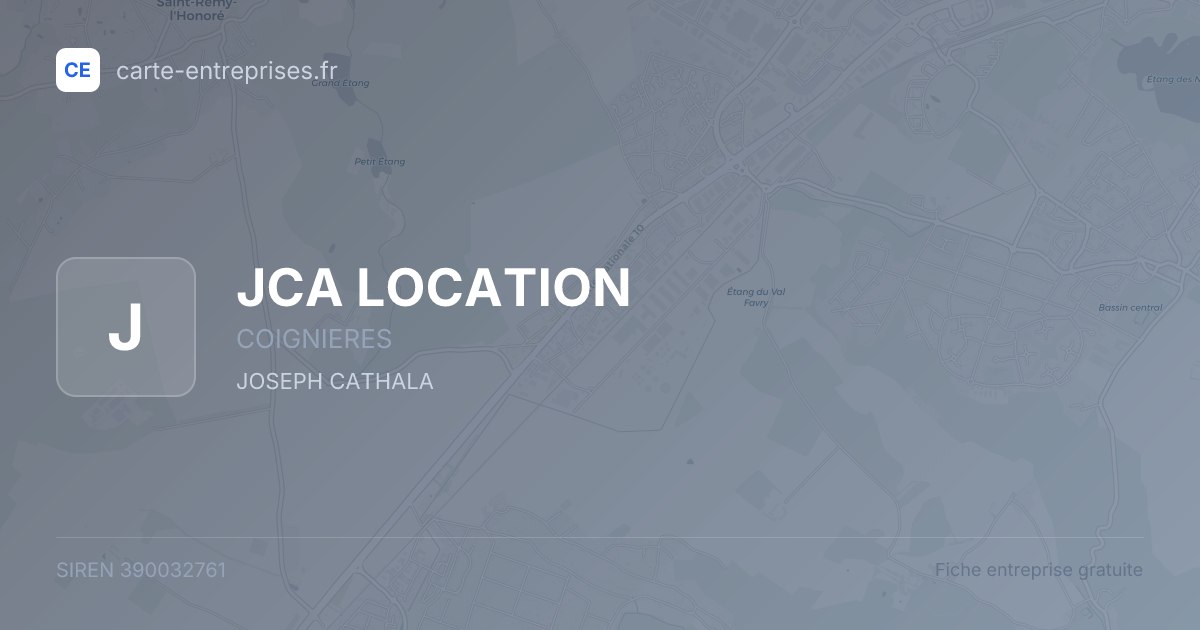JCA LOCATION — 390032761 — fiche entreprise