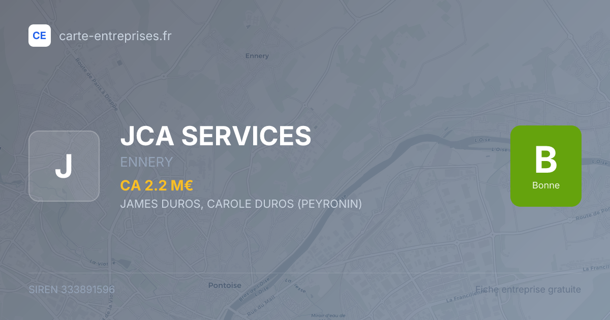 JCA SERVICES — 333891596 — fiche entreprise