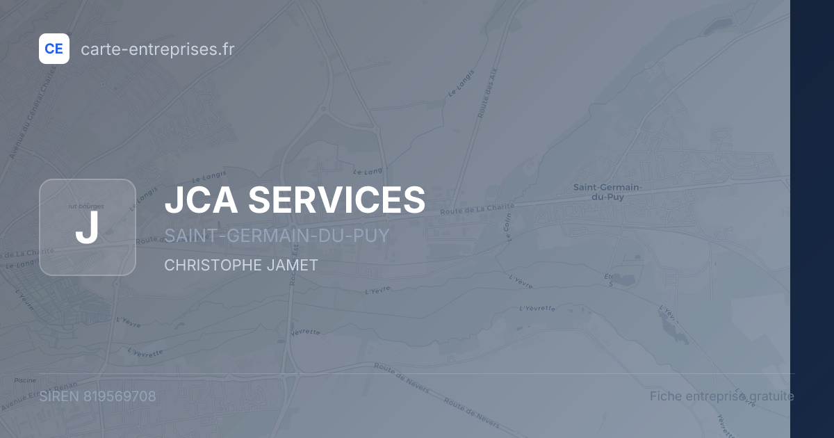 JCA SERVICES — 819569708 — fiche entreprise