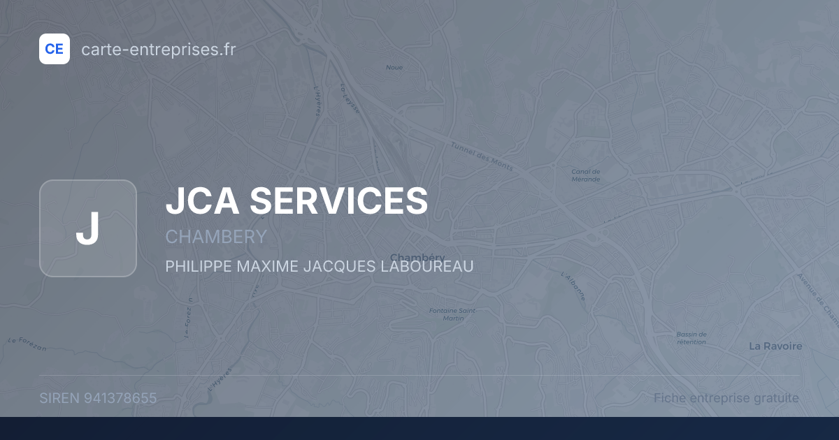 JCA SERVICES — 941378655 — fiche entreprise