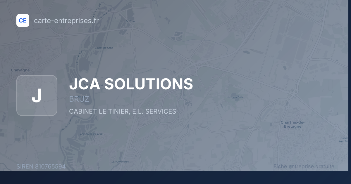 JCA SOLUTIONS — 810765594 — fiche entreprise