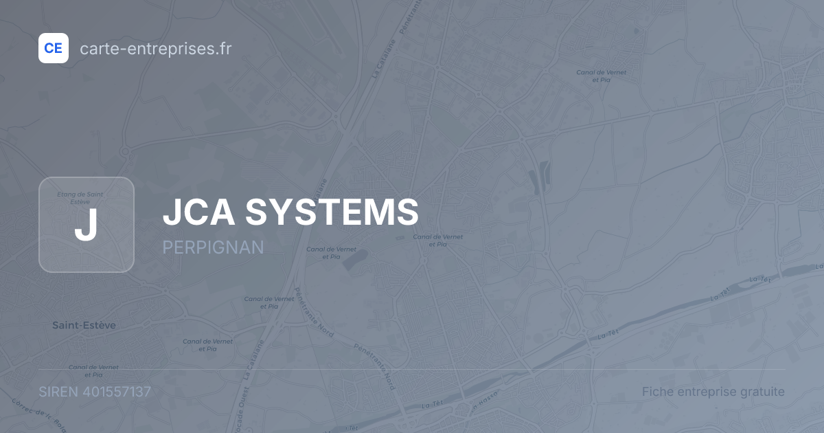 JCA SYSTEMS — 401557137 — fiche entreprise