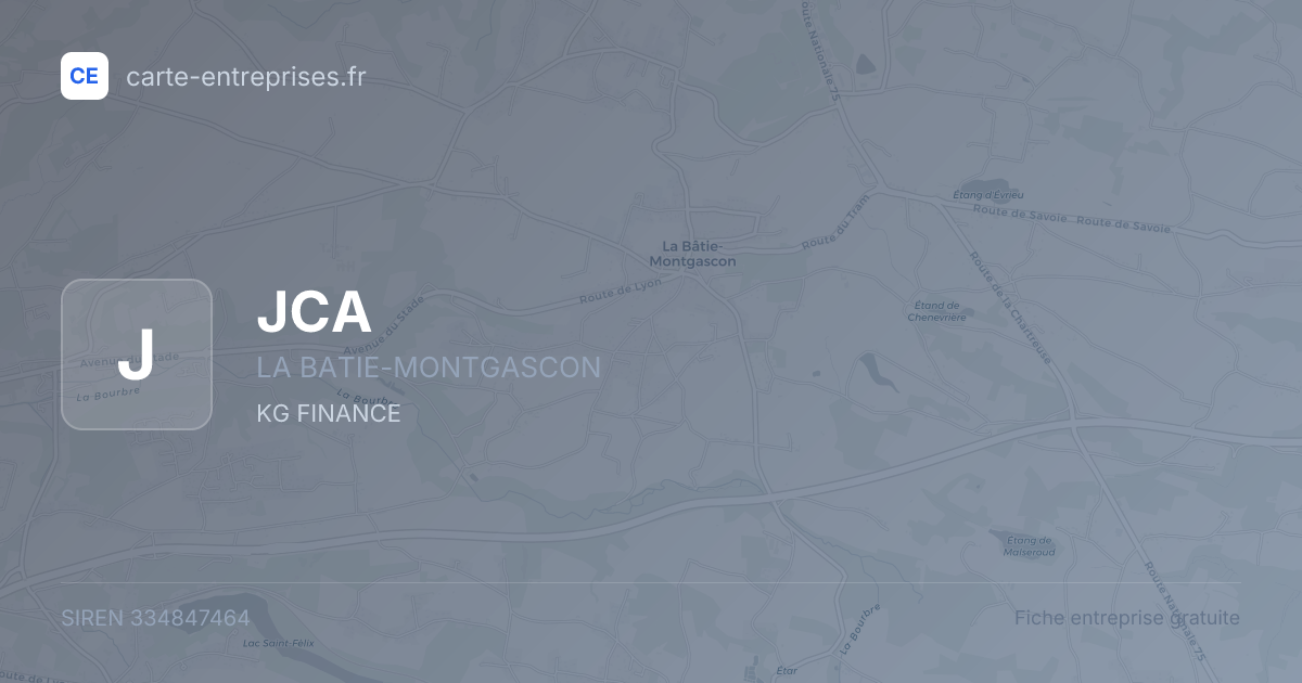 JCA — 334847464 — fiche entreprise