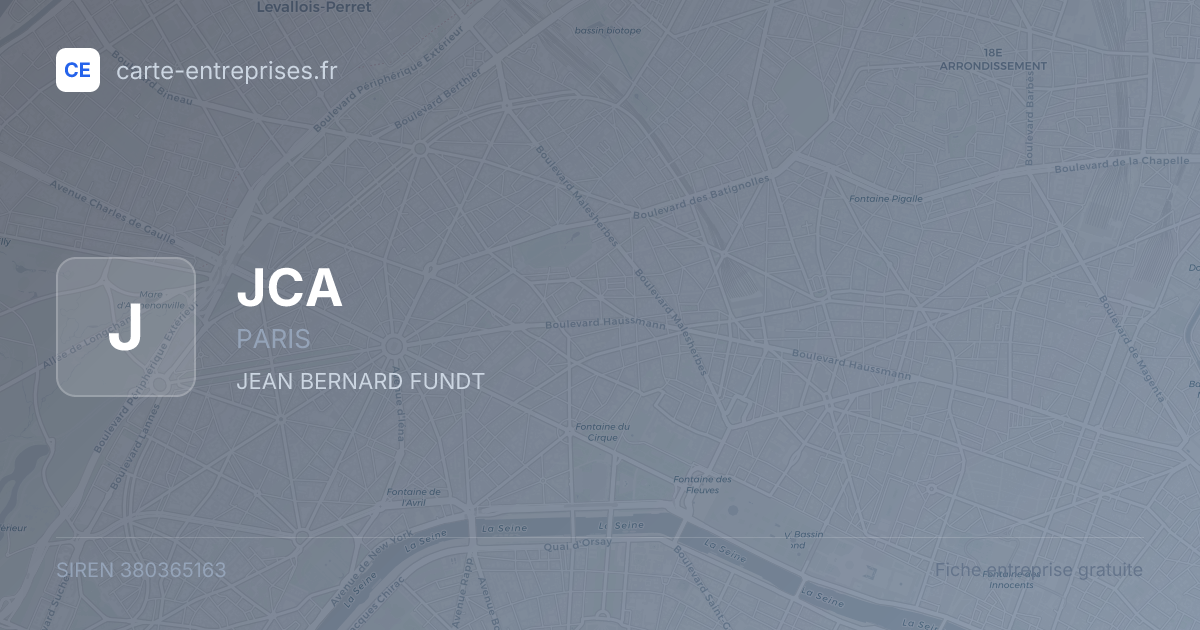 JCA — 380365163 — fiche entreprise