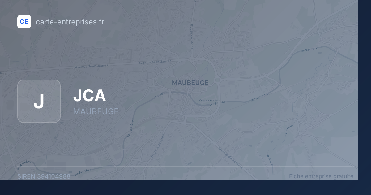 JCA — 394104988 — fiche entreprise