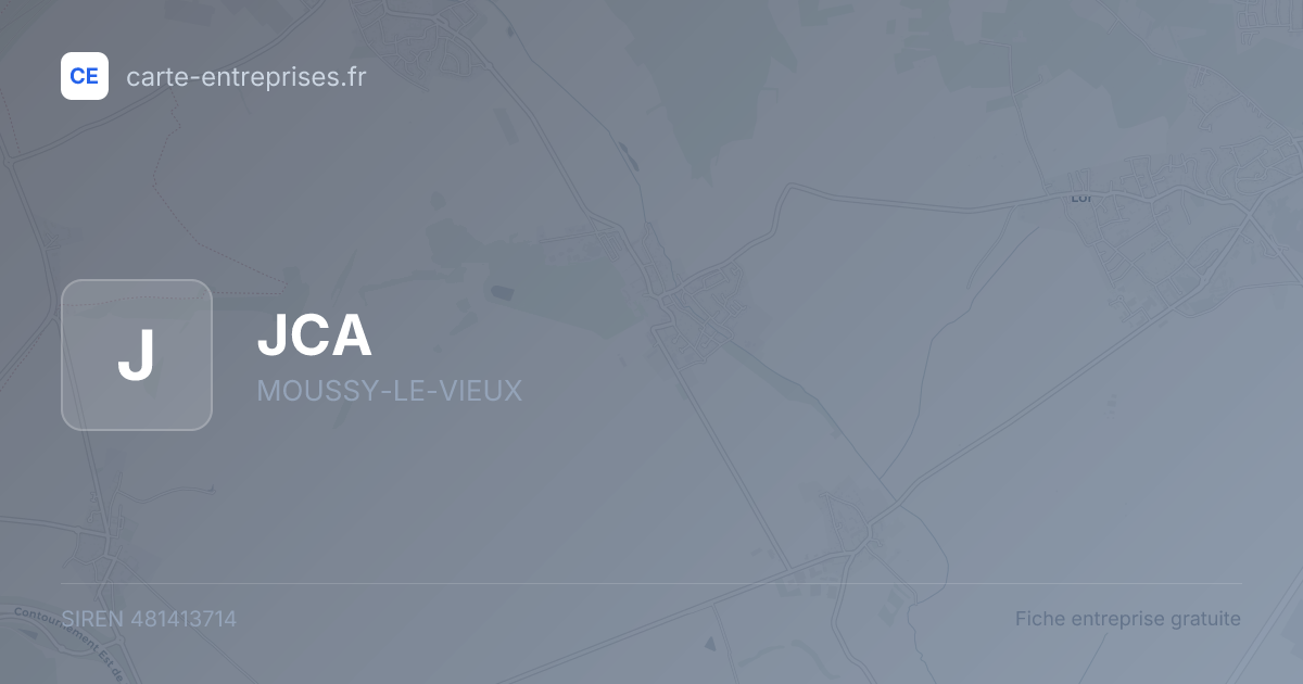 JCA — 481413714 — fiche entreprise